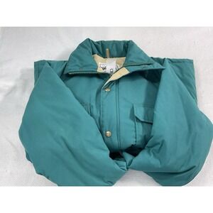 Vintage Woolrich Jacket Womens Medium Green Mountain Parka Chore Made In USA 80s